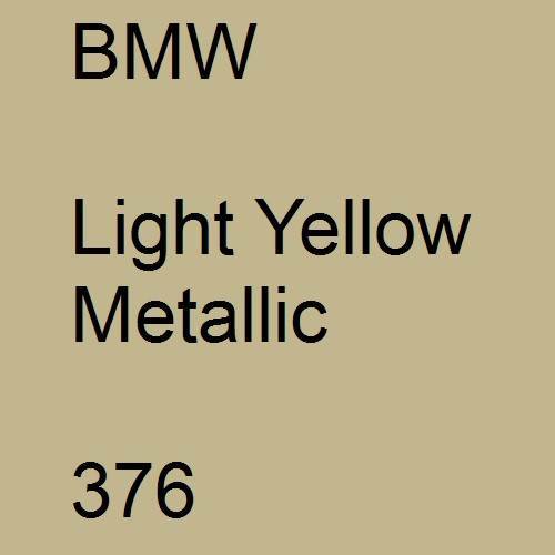 BMW, Light Yellow Metallic, 376.